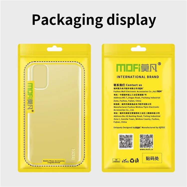 MOFI Clear Case for Samsung Galaxy A13 4G, Scratch Resistant TPU Cushion Soft Skin Protective Cover