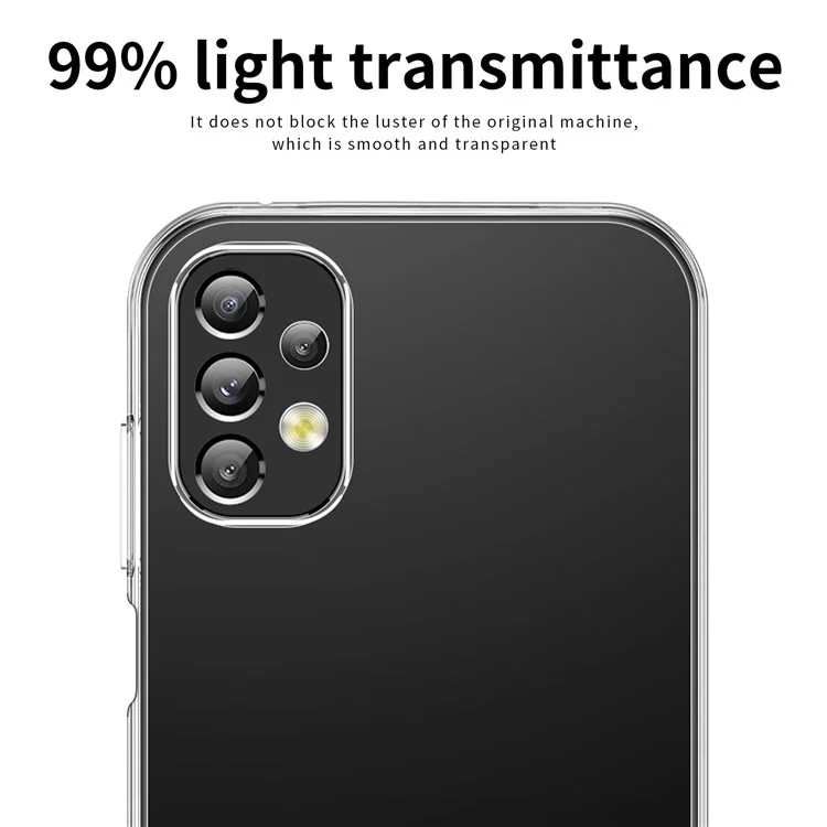 MOFI Clear Case for Samsung Galaxy A13 4G, Scratch Resistant TPU Cushion Soft Skin Protective Cover