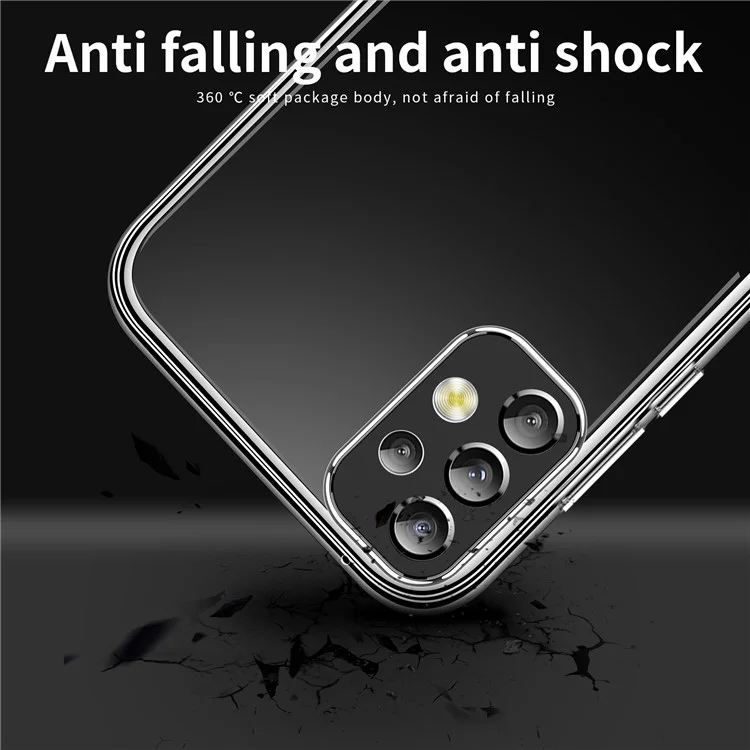 MOFI For Samsung Galaxy A73 5G Anti-Scratch Anti-Slip Soft TPU Case Clear Slim Protective Phone Cover