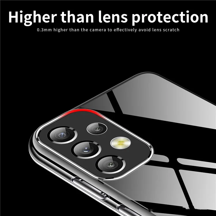 MOFI For Samsung Galaxy A73 5G Anti-Scratch Anti-Slip Soft TPU Case Clear Slim Protective Phone Cover
