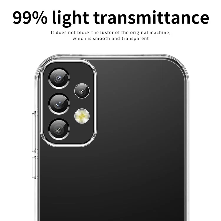 MOFI For Samsung Galaxy A73 5G Anti-Scratch Anti-Slip Soft TPU Case Clear Slim Protective Phone Cover