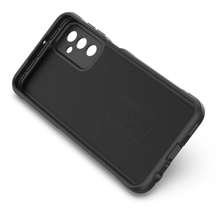 Per Samsung Galaxy F23 5G/M23 5G Custodia Protettiva Antiurto Antishock Guscio Posteriore Flessibile Cover Telefono in TPU - Nero