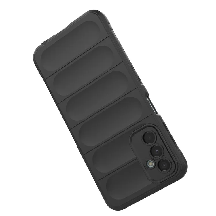 Per Samsung Galaxy F23 5G/M23 5G Custodia Protettiva Antiurto Antishock Guscio Posteriore Flessibile Cover Telefono in TPU - Nero