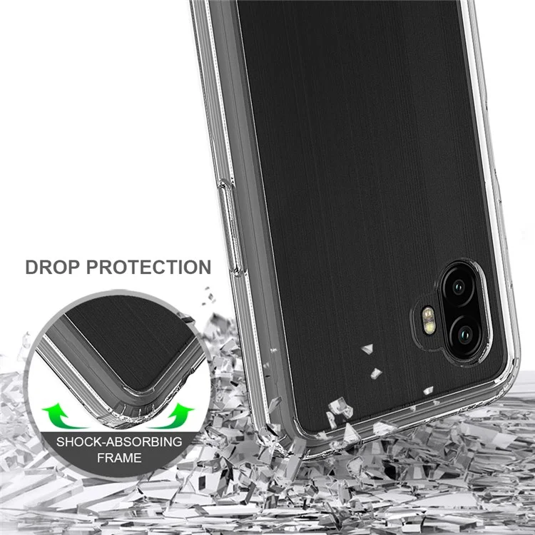 Capa Transparente Cristalina para Samsung Galaxy Xcover Pro 2, Capa Resistente a Arranhões e Absorção de Choques em Acrílico Duro + TPU Macio