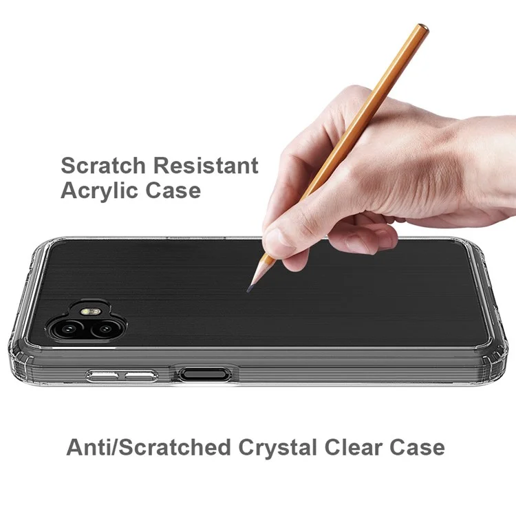 Capa Transparente Cristalina para Samsung Galaxy Xcover Pro 2, Capa Resistente a Arranhões e Absorção de Choques em Acrílico Duro + TPU Macio