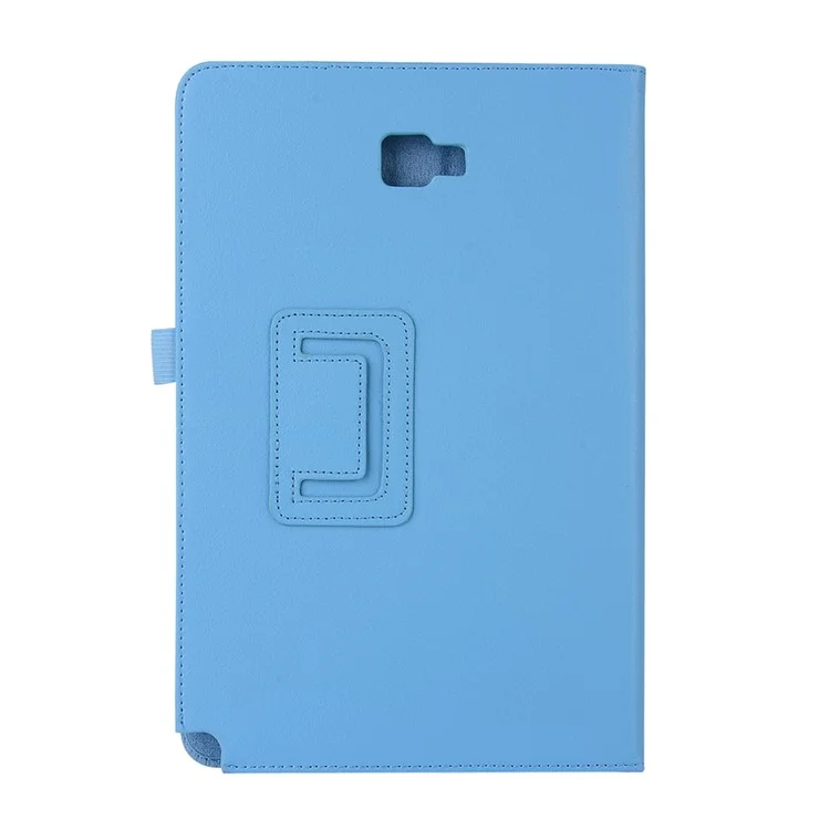 For Samsung Galaxy Tab A 10.1 (2016) with S Pen P580 / P585 Litchi Texture Smart Stand Leather Tablet Case - Baby Blue