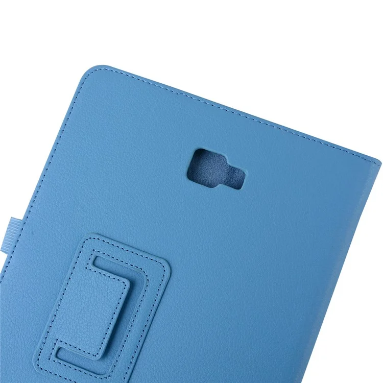 For Samsung Galaxy Tab A 10.1 (2016) with S Pen P580 / P585 Litchi Texture Smart Stand Leather Tablet Case - Baby Blue