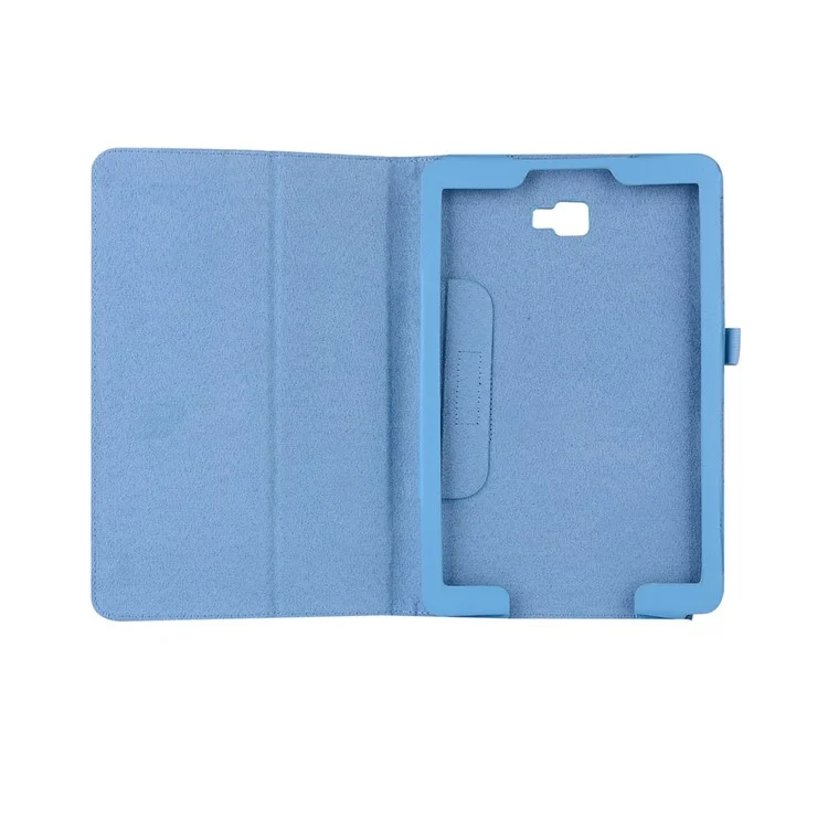 For Samsung Galaxy Tab A 10.1 (2016) with S Pen P580 / P585 Litchi Texture Smart Stand Leather Tablet Case - Baby Blue