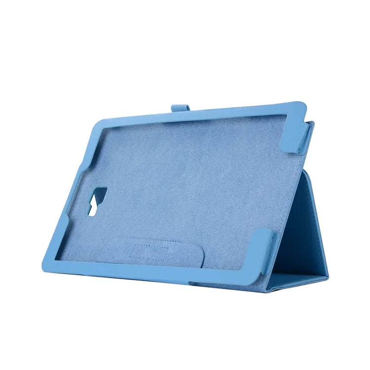 For Samsung Galaxy Tab A 10.1 (2016) with S Pen P580 / P585 Litchi Texture Smart Stand Leather Tablet Case - Baby Blue