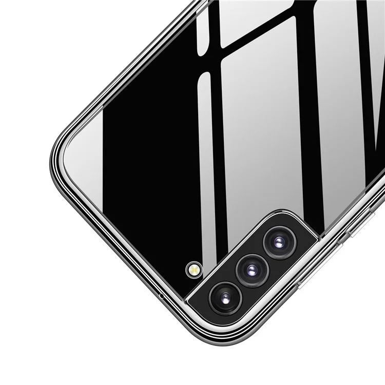 MOFI For Samsung Galaxy S22+ 5G Anti-fingerprint Soft TPU Cover Super Clear Slim Protective Cell Phone Case