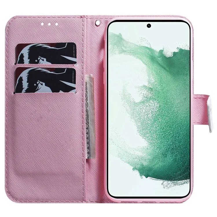 For Samsung Galaxy A13 5G / A04s 4G (164.7 x 76.7 x 9.1 mm) PU Leather Stand Feature Flip Cover 3D Pattern Printing Hand Strap Wallet Purse Case - Butterfly High Heels