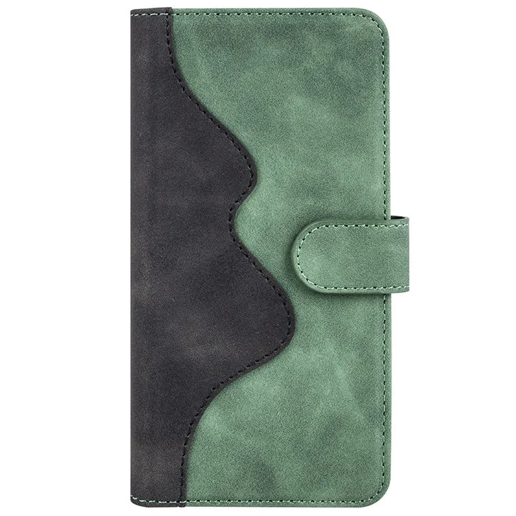 Pour Samsung Galaxy A52 4G/A52 5G/A52s 5G Étui à rabat en cuir PU avec support, étui interne en TPU doux anti-rayures, étui portefeuille avec motif couleur - Vert