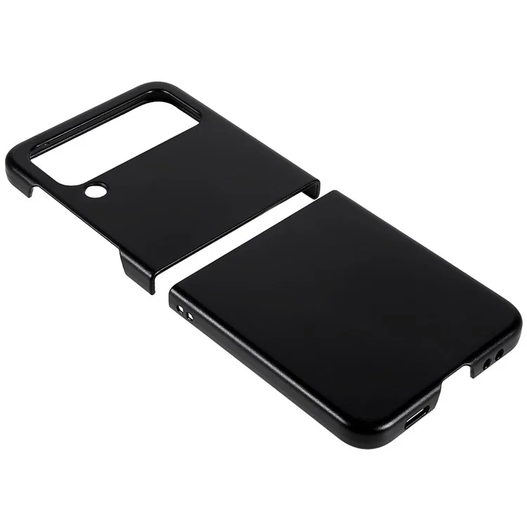 For Samsung Galaxy Z Flip4 5G Hard PC Wear-resistant Anti-fall Mobile Phone Case Protector Phone Shell - Black