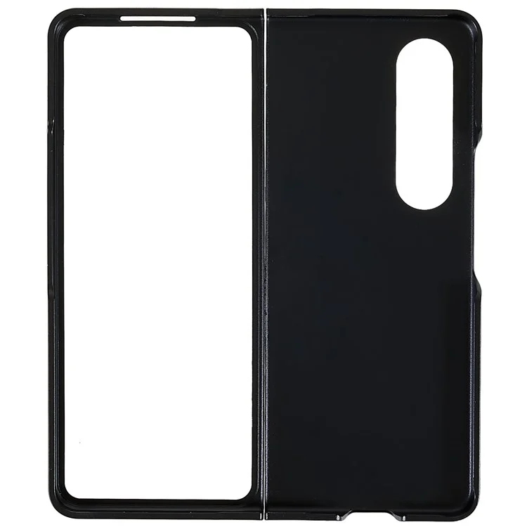 For Samsung Galaxy Z Fold4 5G Hard PC Defender Shockproof Case Anti-Fingerprint Drop Protection Cover - Black