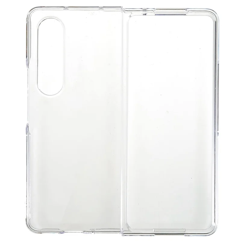 For Samsung Galaxy Z Fold4 5G Hard PC Defender Shockproof Case Anti-Fingerprint Drop Protection Cover - Transparent