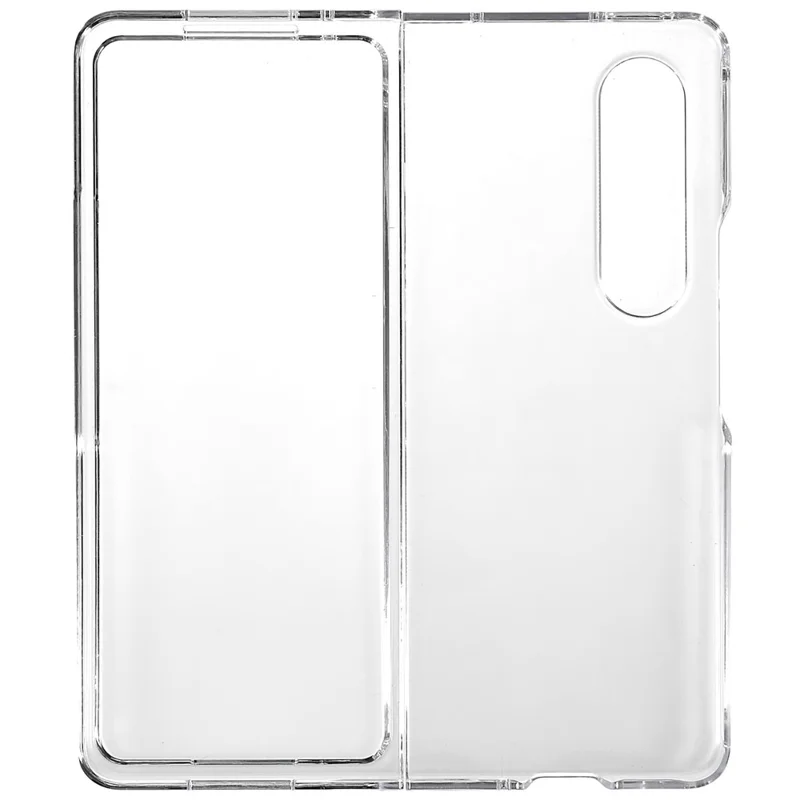 For Samsung Galaxy Z Fold4 5G Hard PC Defender Shockproof Case Anti-Fingerprint Drop Protection Cover - Transparent