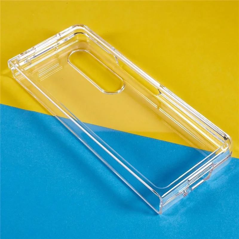 For Samsung Galaxy Z Fold4 5G Hard PC Defender Shockproof Case Anti-Fingerprint Drop Protection Cover - Transparent