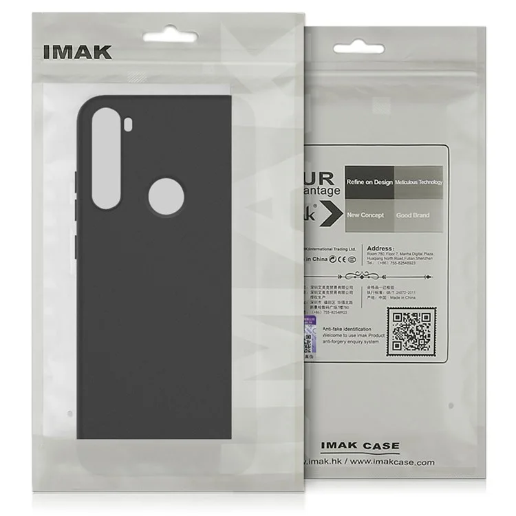 IMAK UC-2 Series for Samsung Galaxy A13 5G / A04s (164.7 x 76.7 x 9.1 mm) Anti-fall Phone Cover Wear-resistant Solid Color Skin-touch Well-protected Phone TPU Case Shell - Black