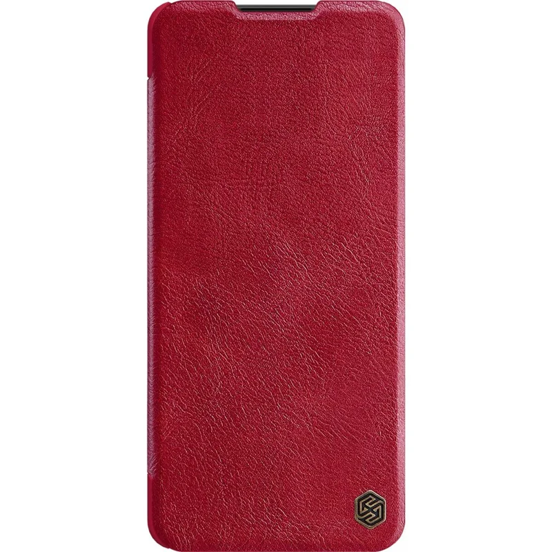 NILLKIN Qin Series for Samsung Galaxy M53 5G Scratch-resistant Anti-fall Card Holder PU Leather Shell Phone Case - Red