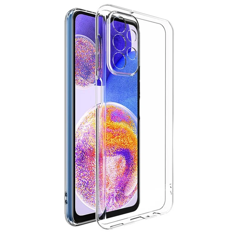 IMAK UX-5 Série pour Samsung Galaxy A23 5G (Version Mondiale) / 4G, Étui de protection souple en TPU anti-usure avec protection de la caméra - Transparent