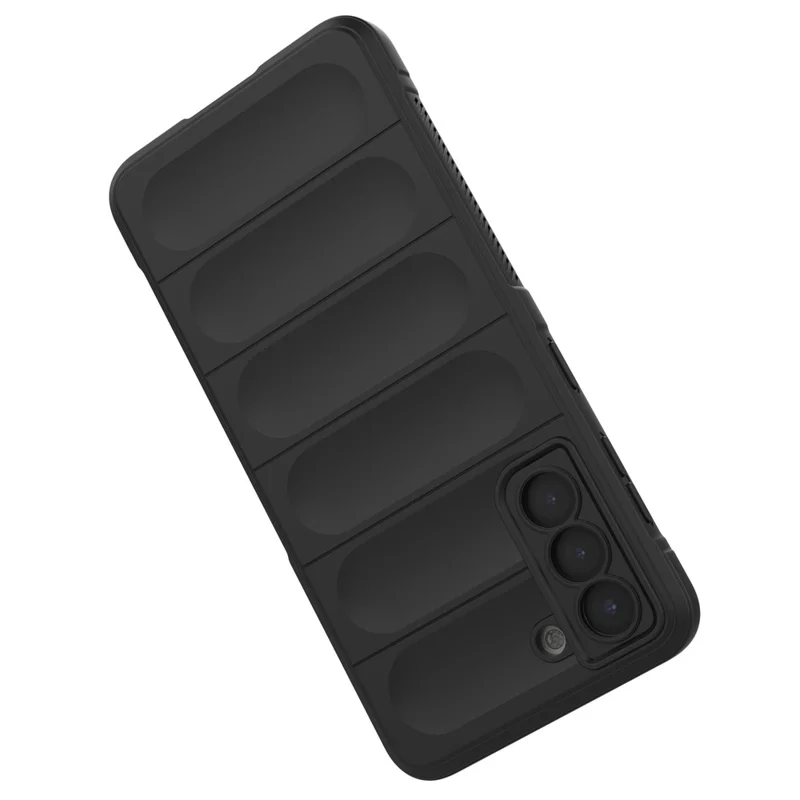 For Samsung Galaxy S21 5G Rugged Soft TPU Back Cover Shockproof Anti-wear Phone Shell Case - White