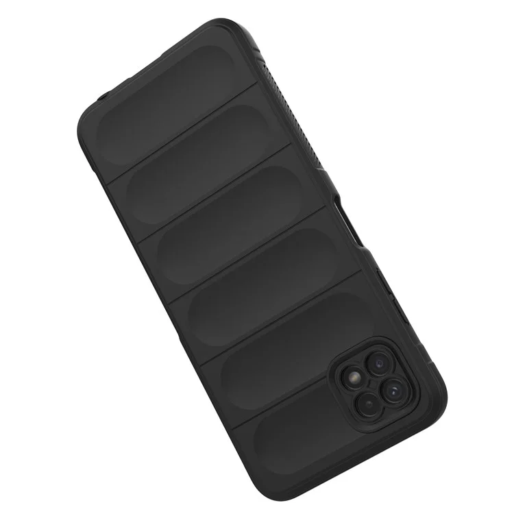 Case de Teléfono Resistente a Prueba de Choque Para Samsung Galaxy A22 5G (versión de la Ue), Cubierta Protectora Anti-caza de TPU Suave - Negro