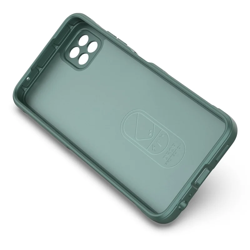 Rugged Shockproof Phone Case for Samsung Galaxy A22 5G (EU Version), Soft TPU Anti-fall Protective Cover - Green