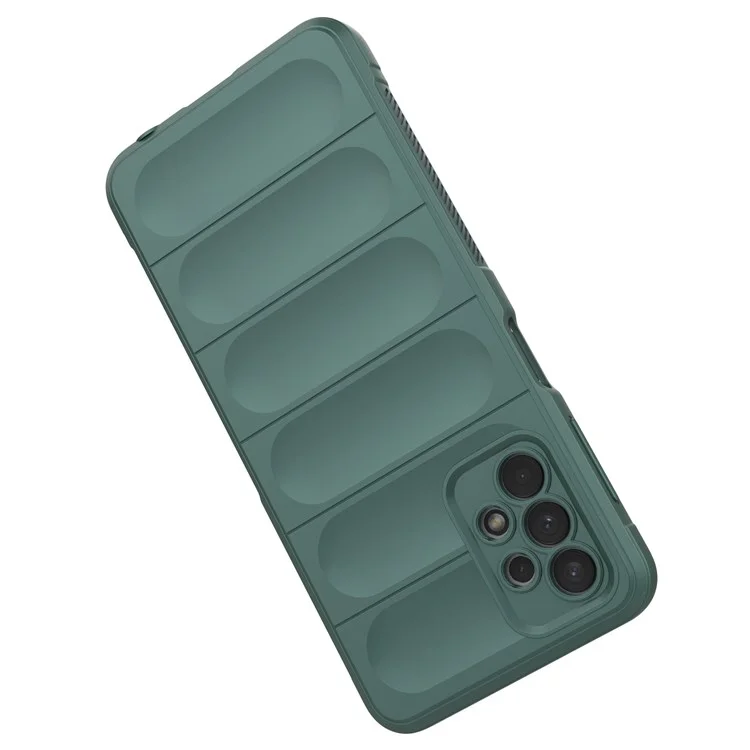 For Samsung Galaxy A32 5G/M32 5G Anti-drop Protective Phone Case Rugged Soft TPU Back Cover - Green