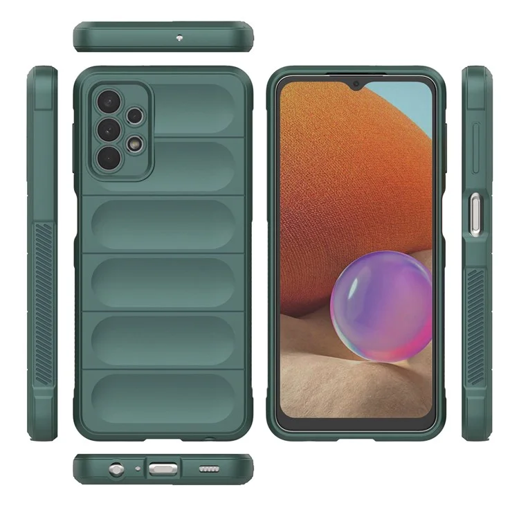 Per Samsung Galaxy A32 5G/M32 5G Anti-drop Protective Phone Case Rugged Soft TPU Back Cover - Verde