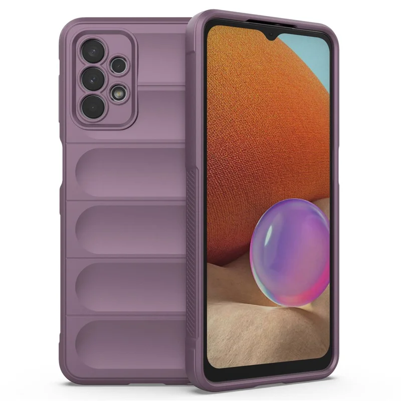 For Samsung Galaxy A32 5G/M32 5G Anti-drop Protective Phone Case Rugged Soft TPU Back Cover - Light Purple