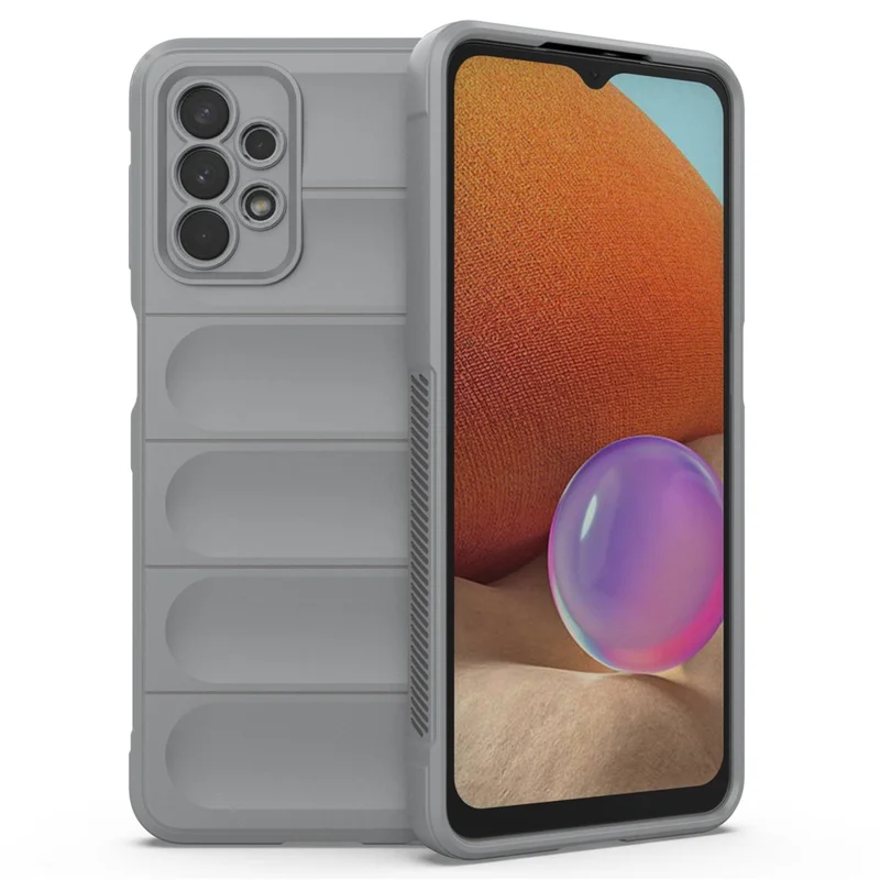 For Samsung Galaxy A32 5G/M32 5G Anti-drop Protective Phone Case Rugged Soft TPU Back Cover - Light Grey