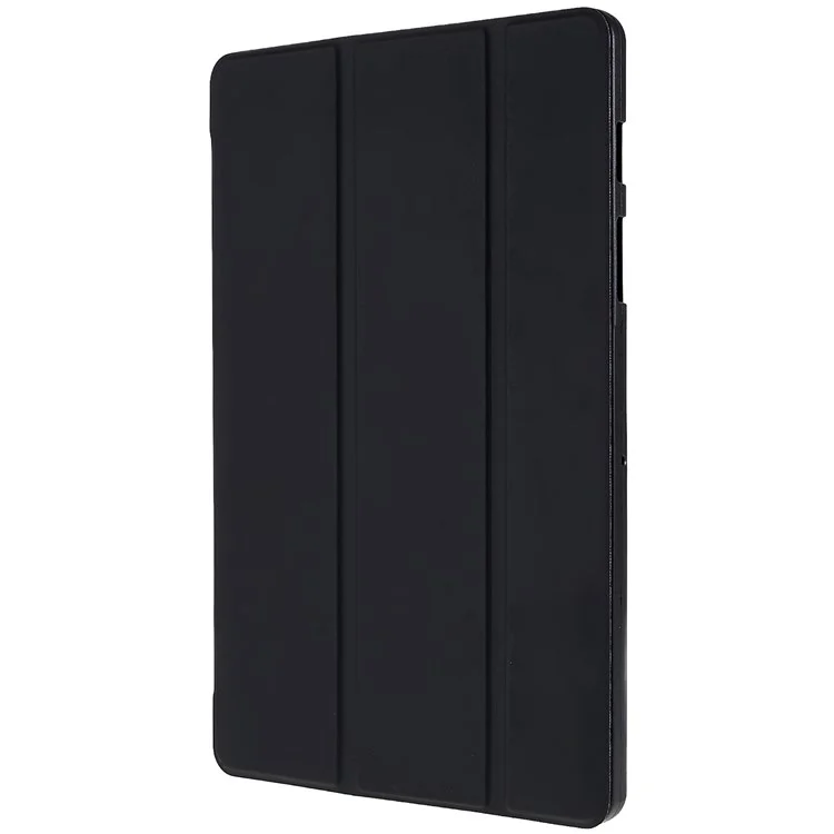 For Samsung Galaxy Tab S7/S8 Inner Honeycomb Design Tri-fold Stand Leather Tablet Case Protective Cover - Black