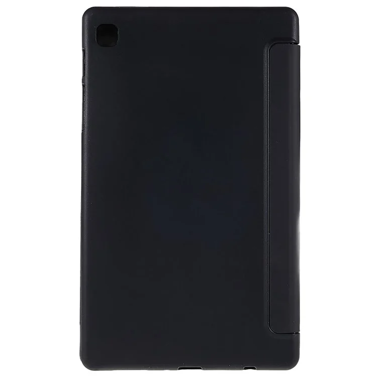 For Samsung Galaxy Tab A7 Lite 8.7-inch Inner Honeycomb Design Anti-fall Anti-scratch Leather Tablet Case Auto Wake/Sleep Cover with Tri-fold Stand - Black