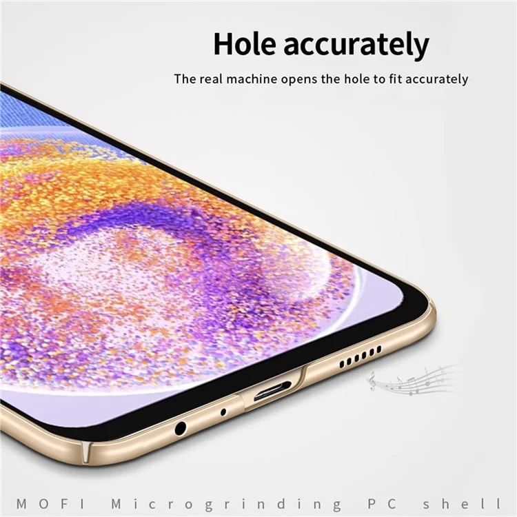 MOFI JK PC Series-1 Proteção para Samsung Galaxy A23 5G (Versão Global) / Capa do Telefone 4G Dura de PC Fosco Anti-Choque com Alça - Preta