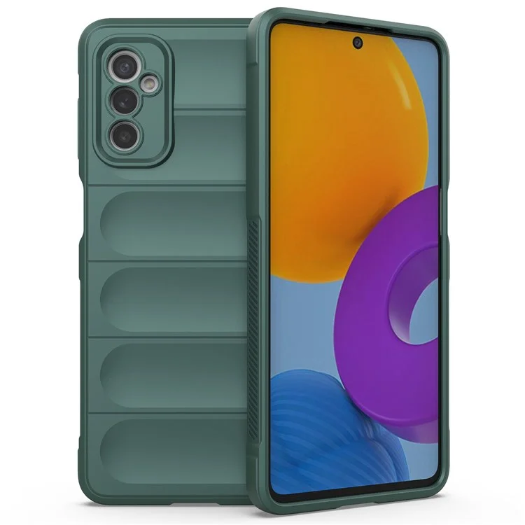 Para o Samsung Galaxy M52 5G TPU à Prova de Choque à Prova de Choque, Capa de Telefone Precisa Protetora de Câmera de Corte Precisa Guardian - Verde