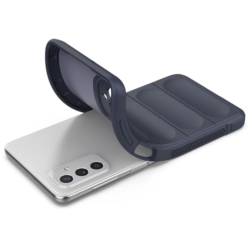 For Samsung Galaxy M52 5G TPU Shockproof Anti-slip Phone Case Precise Cutout Camera Protection Guardian - Dark Blue