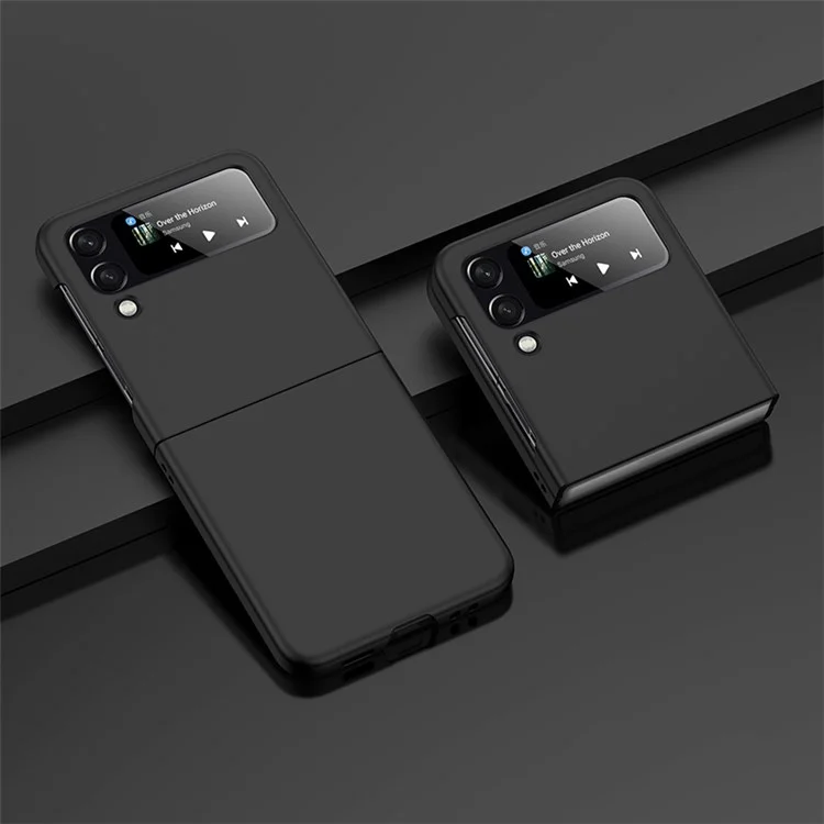 Для Samsung Galaxy Z Flip4 5G Чувствительный к коже Твердый PC Не царапается Стильный Чехол для мобильного телефона - Черный
