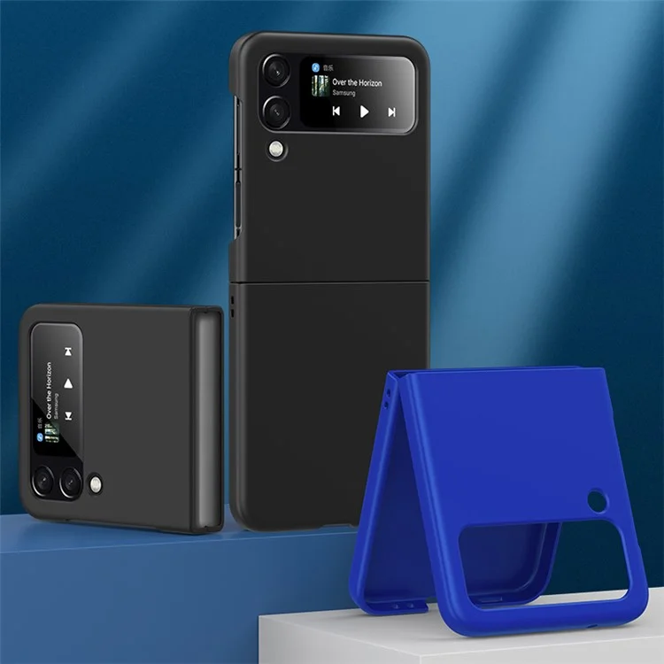 Для Samsung Galaxy Z Flip4 5G Чувствительный к коже Твердый PC Не царапается Стильный Чехол для мобильного телефона - Черный
