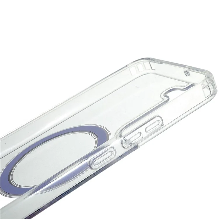 For Samsung Galaxy S22 5G Clear Magnetic Case Anti-Scratch Acrylic Back TPU Border Protective Cover