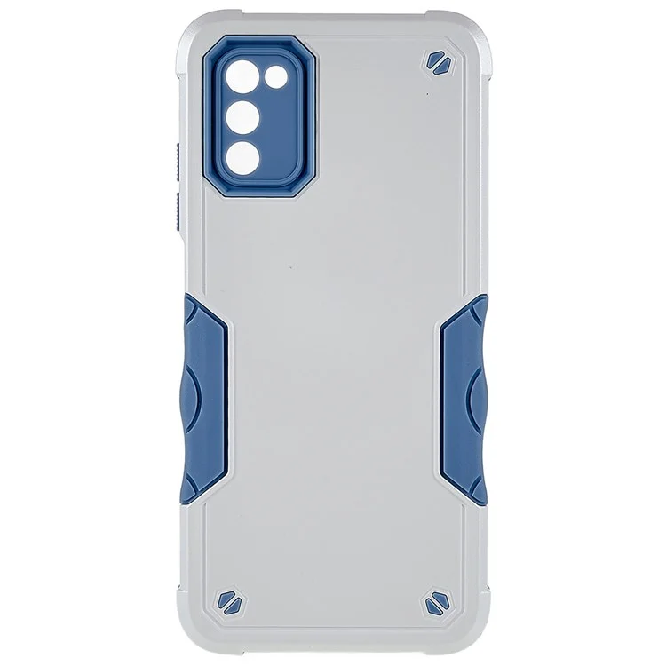 Para Samsung Galaxy A03s (164.2 x 75.9 x 9.1 Mm) PC Anti-drop + TPU Hybrid Telephone Case Preciso Protector de Corte - Blanco