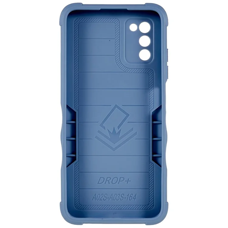 Para Samsung Galaxy A03s (164.2 x 75.9 x 9.1 Mm) PC Anti-drop + TPU Hybrid Telephone Case Preciso Protector de Corte - Blanco