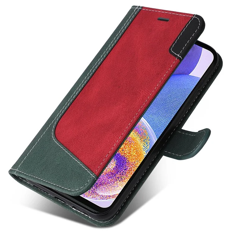 Per Samsung Galaxy A23 5G (Versione Globale) / 4G Custodia per telefono cellulare Borsa Shell in Pelle PU Portafoglio Stand Stile a tre colori Protezione del telefono - Verde