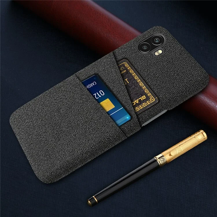 Para Samsung Galaxy Xcover Pro 2 5g Prove de Textura de Textimento Textura de Texpulo Com Tapa de PC Raço do Carto de Cartão Dula - Preto