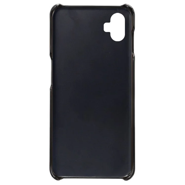 Para Samsung Galaxy Xcover Pro 2 5G Resistente a Desgaste da Caixa de Telefone Calf Texturizou PU Coating Casal de Proteção à Prova de Gotas PC - Preto