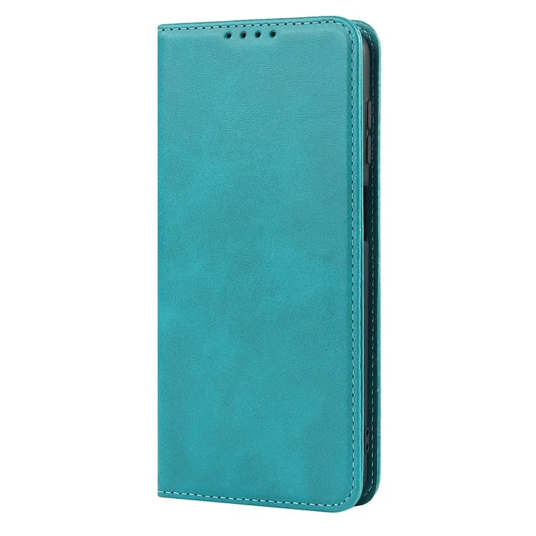 Pour Samsung Galaxy A23 4G (165,4 x 76,9 x 8,4 Mm) Portefeuille de Téléphone en Cuir PU Anti-fall Stand Magnétique Protection Complète Couverture de Téléphone - Bleu Ciel