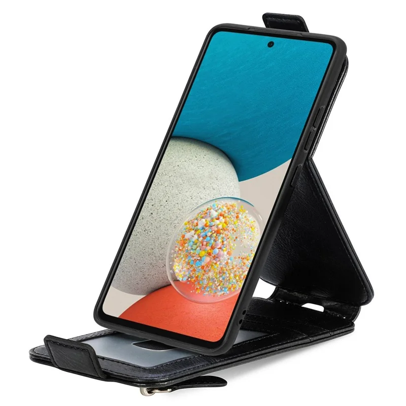 Per Samsung Galaxy A32 5G/M32 5G 5G Anti-fall Copertina di Cerniera Esterna Copertina Vertica - Nero