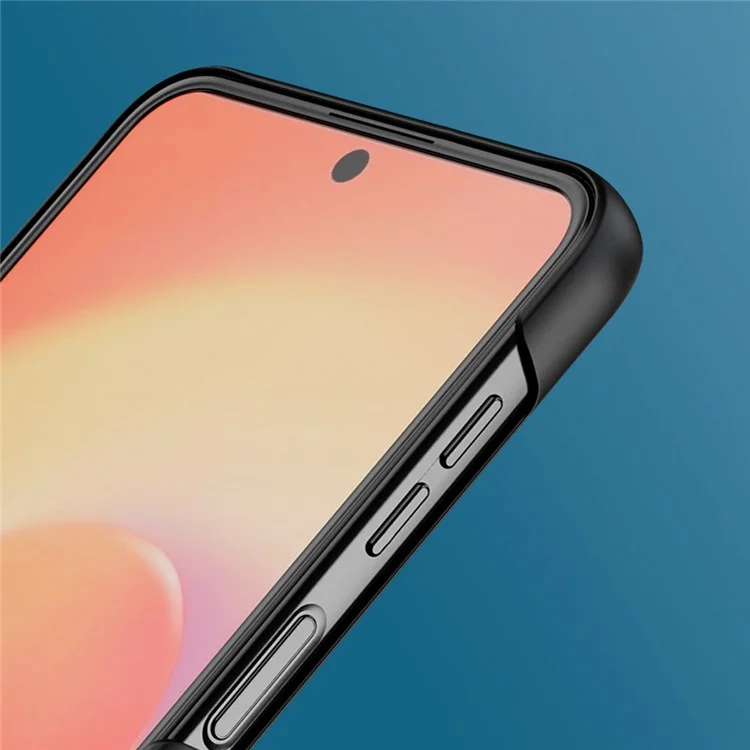 Für Samsung Galaxy Z Flip4 5G Ultra Slim Folding PC Telefonhülle Gummierte Oberfläche Stoßfeste Abdeckung - Schwarz