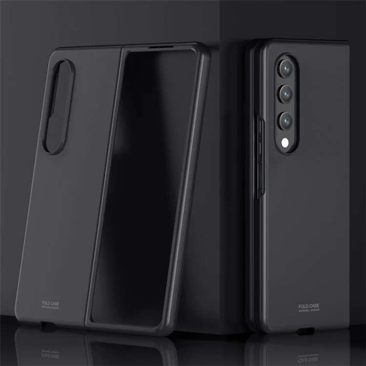 For Samsung Galaxy Z Fold4 5G Skin-touch Ultra Slim Phone Case PC Folding Back Cover - Black