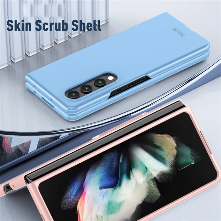 For Samsung Galaxy Z Fold4 5G Skin-touch Ultra Slim Phone Case PC Folding Back Cover - Black