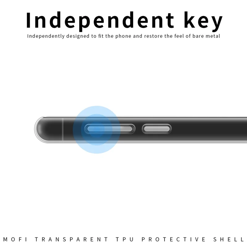 MOFI Back Shell per Xiaomi Redmi A1+ 4G / A2+ 4G / Poco C50 4G, Custodia Trasparente per Telefono in TPU Antiurto, Cover Protettiva
